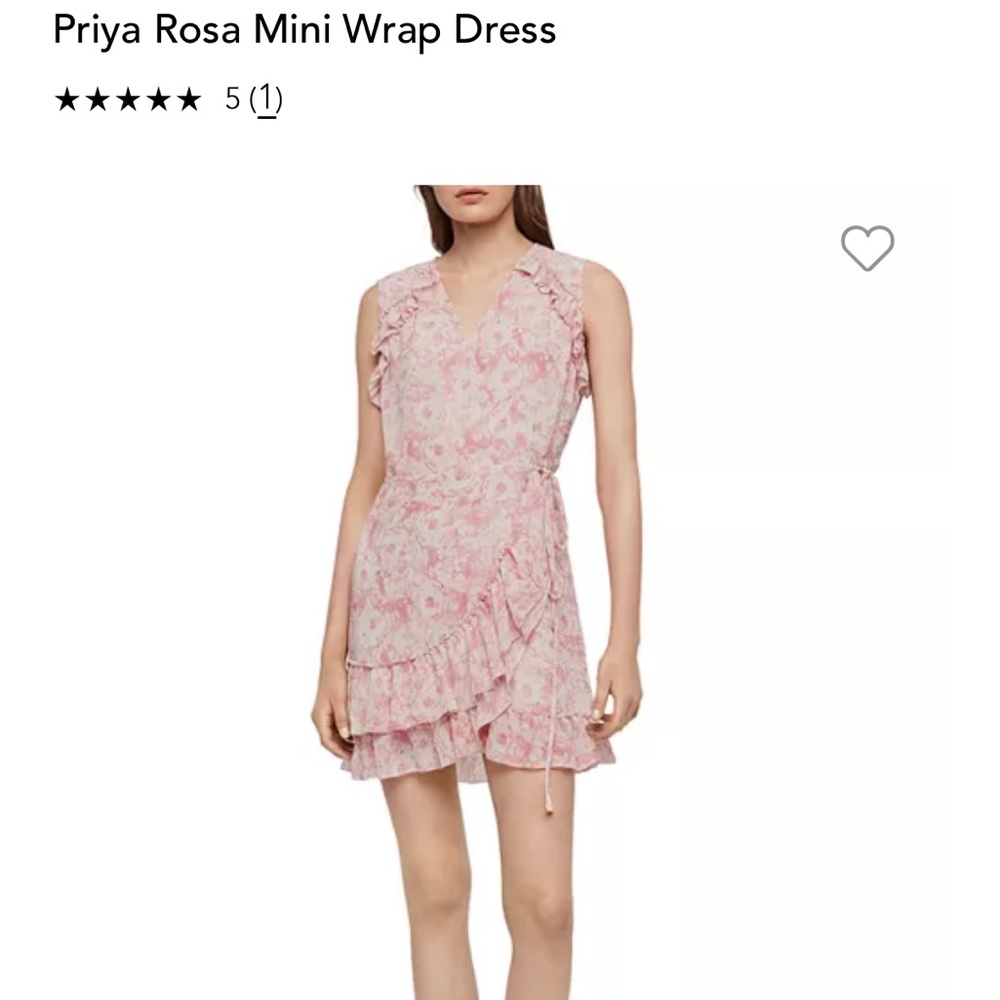 ALL SAINTS priya Rosa wrap dress. Size XS. Never worn
